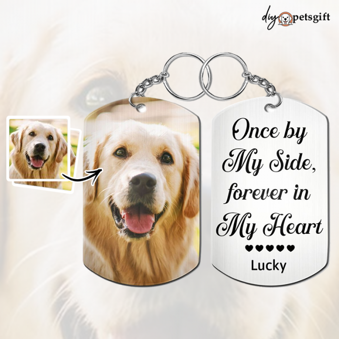 Custom Photo Dog Cat Lovers Gift Personalized Aluminum Keychain