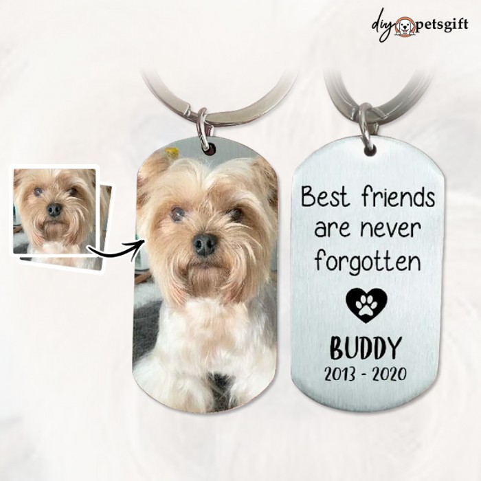 Custom Keychain With Picture Personalized Pet Memorial Keychain For Pet Lover Gifts